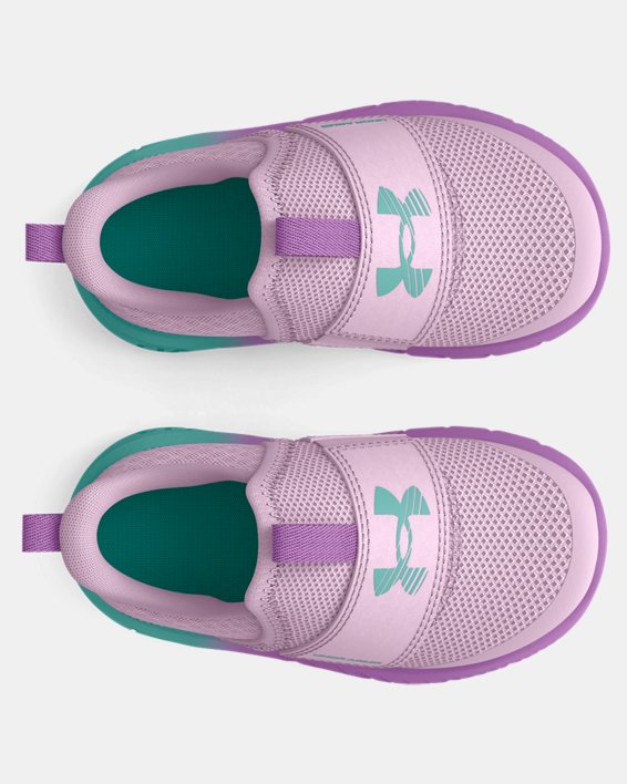 Girls' Infant UA Flash Fade Running Shoes, Purple, pdpMainDesktop image number 2